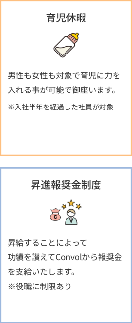 育児休暇　昇進報奨金制度